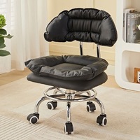 Chaise de salle à manger convertible et réglable en métal, rembourrée en éponge, de style moderne et contemporain, pour la maison, le bureau, l'hôtel, le bar et le salon