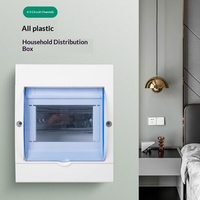 Boîtier électrique en plastique encastré en surface, 2-16 circuits, courant fort, interrupteur d'air intérieur domestique