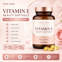 Gélules de vitamine E pour la santé quotidienne, gélules avec des nutriments antioxydants naturels, gélules de bien-être de qualité supérieure