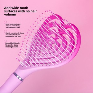 Pente de Cabelo Iônico Novo de Fábrica, Pente Doméstico Mais Vendido com Cabo de Plástico para Estilização e Massagem - Product Image 2
