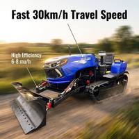 Tracteur à chenilles multifonctionnel 60HP JCZ-602 compatible avec le motoculteur, le semoir et la tondeuse