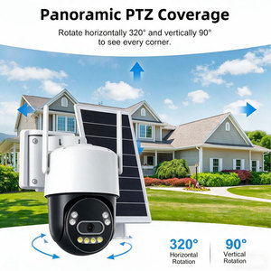 กล้องวงจรปิด Source Factory Solar Outdoor AOV Security PTZ  4G WiFi บันทึก 24/7 แบตเตอรี่ 15600mAh ติดตามอัตโนมัติ  <span class=keywords><strong>CamHiPro</strong></span> CCTV - Product Image 5