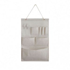 Traditional Design Cotton and Linen Dormitory Home Hanging Bag Door Bedside Mobile Phone <b>Storage</b> - Product Image 1