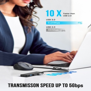 Bán buôn 1 loại C cổng USB HUB Multiport <span class=keywords><strong>5</strong></span> trong 1 USB C HUB với <span class=keywords><strong>HDMI</strong></span> cổng đầu ra tương thích chuyển đổi Docking Station USB C - Product Image 6
