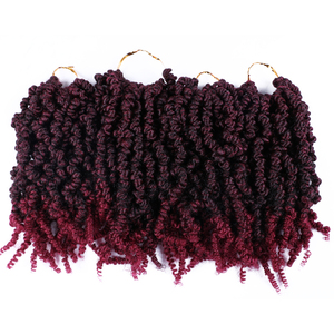 Échantillon gratuit 10 pouces 65g Bob Spring <span class=keywords><strong>Twist</strong></span> Hair pré-torsadé haute température fibre synthétique crochet cheveux tresses africaines meches - Product Image 2