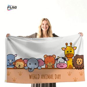 Bannière personnalisée en polyester 3x5 pieds, impression haute définition, écologique, durable, pour exposition extérieure, animalerie - Product Image 5