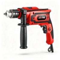 Taladro percutor con certificación CE, velocidad variable de 0-3000 RPM, para taladrar madera, hormigón y acero, 710 W, con mango auxiliar