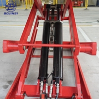 Elevador de Tijera Hidráulico Ultrafino de Altura Media BJS BJS2828 de 4000 kg, Altura de Elevación de 1860 mm, Cambio Rápido de Neumáticos en 55s