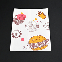 Sac en papier kraft jetable personnalisable, emballage de sandwich résistant à l'huile pour hot dogs, pop-corn, snacks, emballage pour usage alimentaire