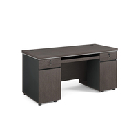 Bureau d'ordinateur moderne simple et combinaison de chaise de bureau de personnel Station de travail multi-stockage pour bureau à domicile ou salon