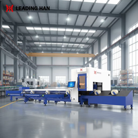 Machine de découpe laser à fibre 5 axes haute précision Shandong Jinan pour tuyaux/tubes métalliques avec contrôle Cypcut et rails de guidage HIWIN