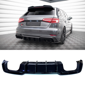 Diffusore Posteriore Auto di Alta Qualità in ABS Nero Lucido per <span class=keywords><strong>AUDI</strong></span> S3/ <span class=keywords><strong>A3</strong></span> S-Line 8V Facelift <span class=keywords><strong>Sportback</strong></span> 2016-2020 - Product Image 1