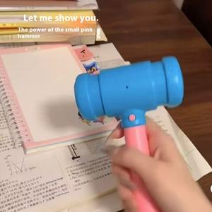 Recién llegado, Pequeño <span class=keywords><strong>Libro</strong></span> Rojo transfronterizo, divertido martillo creativo que golpea los juguetes, puede grabar trucos y explosiones de despertador de voz - Product Image 5