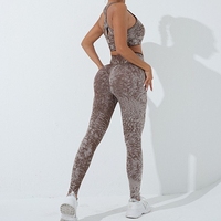 Ensemble de yoga sans couture Alpha Cation Halter à col en V, double teinture, haute élasticité, soutien-gorge et pantalon de yoga, couche de base d'automne, vêtement d'extérieur taille haute