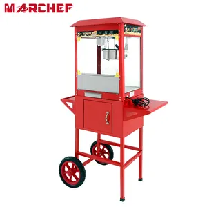 Machine à popcorn électrique automatique, chariot Commercial à popcorn, en acier inoxydable, de bonne qualité, livraison gratuite