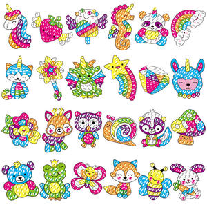 कस्टम फैक्टरी मोज़ेक स्टिकर किट कार्टून पशु हीरा पेंटिंग स्टिकर बच्चों को उपहार - Product Image 3