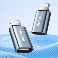 Adaptateur OTG SAMZHE, adaptateur mâle Apple L vers femelle Type-C, convertisseur de données et de charge, compatible avec iPhone 14/13/12/11/X/8 Plus iPad