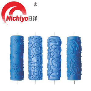ลูกกลิ้งยางลายภาพวาดตกแต่งผนัง 3 มิติ สีฟ้า ขนาด 7 นิ้ว - Product Image 2