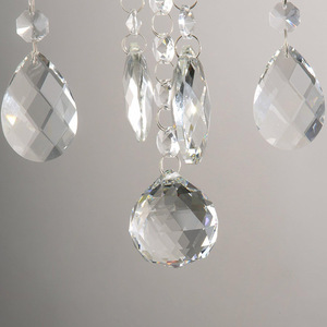 Lustre en verre cristal K9 Yuhuaqi facile à installer, luminaire LED simple pour salon, salle à manger, mariage - Product Image 6