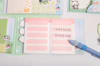 Novedad 2026: Cuaderno A7 con Cubierta de PVC de Panda de Dibujos Animados, Mini Libreta de Bolsillo, Diario para Estudiantes, Regalo de Papelería