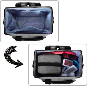 Sac à dos de voyage pour chien certifié BSCI, sac de transport pour chat, accessoires pour animaux de compagnie avec 2 bols pliables en silicone, 2 porte-nourriture, 1 - Product Image 4