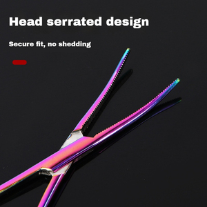 Pinzas Hemostáticas de Acero Inoxidable Coloridas, Pinzas para Ventosas, Extractores de Pelo de Mascotas, Removedor de Anzuelos de Pesca, Herramientas Multifuncionales - Product Image 4