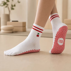 Customizable Yoga <b>Socks</b> Women Grip <b>Socks</b> Non Slip <b>Socks</b> Pilates <b>Socks</b> Custom Design Crew <b>Socks</b> with Logo Cotton Athletic <b>Socks</b> - Product Image 2