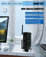 Mini PC EGLOBAL Económico con CPU Celeron J4125, 2LAN, 4USB, 2COM, 1VGA, 1HD, Sin Ventilador, Barebone