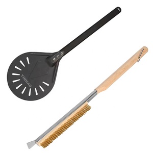 Kit d'accessoires pour <span class=keywords><strong>four</strong></span> <span class=keywords><strong>à</strong></span> <span class=keywords><strong>pizza</strong></span> YINHAO : pelle <span class=keywords><strong>à</strong></span> <span class=keywords><strong>pizza</strong></span> de 7 pouces, brosse pour <span class=keywords><strong>four</strong></span> <span class=keywords><strong>à</strong></span> <span class=keywords><strong>pizza</strong></span> et grattoir <span class=keywords><strong>à</strong></span> pierre, ensemble de pelles <span class=keywords><strong>à</strong></span> <span class=keywords><strong>pizza</strong></span> - Product Image 1