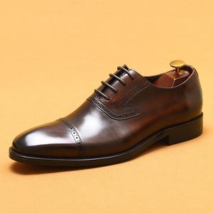 รองเท้าหนังแท้บุรุษแบบ Brogue คุณภาพพรีเมียม รองเท้าอ็อกซ์ฟอร์ดทำมือ หัวแหลม เหมาะสำหรับธุรกิจและงานแต่งงาน - Product Image 6