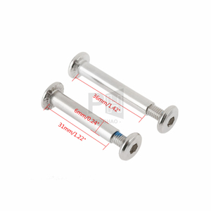 Pièces <span class=keywords><strong>de</strong></span> patins à roulettes : Vis mâles et femelles pour axe 6x31mm/36mm, vis <span class=keywords><strong>de</strong></span> fixation pour patins en ligne adultes, enfants et jeunes, pour roues <span class=keywords><strong>de</strong></span> patinage libre - Product Image 2