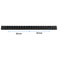 Support de montage tactique 230 mm à 25 emplacements, résistant à la pression de 300 bars, en alliage d'aluminium usiné CNC, pour la chasse, anti-rouille, direct usine