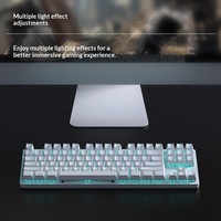 Clavier mécanique rétroéclairé AK40PRO tri-mode, universel pour le jeu et le bureau, compatible avec téléphone, PC, ordinateur de bureau, 87 touches avec mousse insonorisante