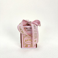 Boîte cadeau de mariage rose personnalisée en gros avec logo, cadeau artisanal romantique pour la Saint-Valentin avec ruban