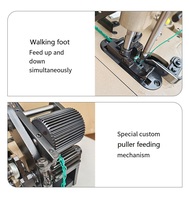 Machine à coudre industrielle QS-21-2 pour surjetage de tapis et bordure, machine à coudre pour filets de pêche avec tire-fil