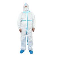 Nouveau design de vente en gros de combinaison jetable en polypropylène combinaison de sécurité PP robe vêtements de sécurité