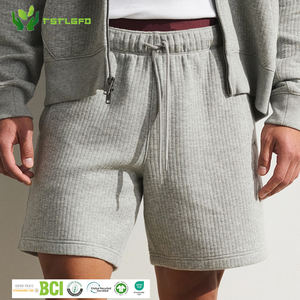 Pantalon de jogging décontracté pour homme en coton 100% écologique, tricot gaufré uni, avec poches, style streetwear et loungewear, idéal été-automne - Product Image 1