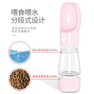 Bouteille d'eau pour chien, gourde portable pour promenade, distributeur d'eau pour animaux, abreuvoir pour animaux - Product Image 3