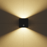 Appliques murales solaires LED blanches modernes européennes IP44 étanches en aluminium certifiées RoHS pour l'extérieur