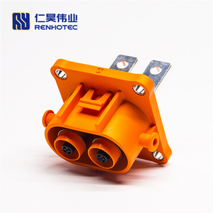 Đầu Nối Khóa An Toàn Điện Áp Cao 2pin 2 Pin 200A HVIL HV <span class=keywords><strong>DC</strong></span> Đầu Nối Phích Cắm Điện Bằng Đồng Ổ Cắm Đầu Cuối Bolt 1000V - Product Image 3