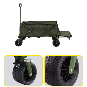 Balloon Wheel Folding Utility <b>Garden</b> <b>Trolley</b> Wagon Outdoor <b>Foldable</b> Camping Beach Cart for Sand - Product Image 6