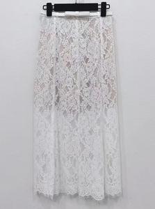 Top qualité femmes ensemble 2025 printemps jupe costume dames perles déco à manches longues Sexy dentelle hauts + Midi Sexy dentelle crayon jupe ensembles - Product Image 4