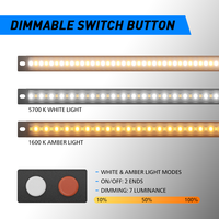 Barre lumineuse LED d'extérieur pour camping, remorque de camping-car, guirlande lumineuse rigide pour tente de camping, auvent