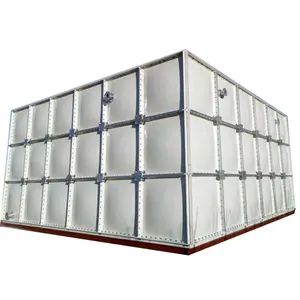 5000 Gallon Assembled 1*1m frp composite FRP panels modular molded Fiberglass sectional GRP water Tank