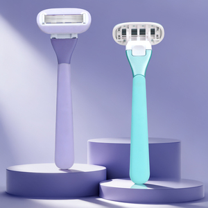 Maquinilla de Afeitar D558L de Cinco Cuchillas para Mujer, Sistema Premium con Jabón, Precio de Fábrica - Product Image 1