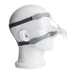 CPAP/BiPAP Ful masker wajah silikon hidung, masker tidur Apnea Bipap/ CPAP