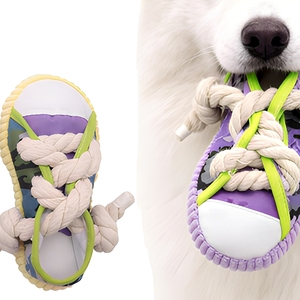 Zapatillas Interactivas con Sonido de Perro en Forma de Zapatilla de Lona, Resistentes a Mordeduras, para Gatos y Perros - Juguetes para Mascotas para el Autoentretenimiento y el Aburrimiento - Product Image 2