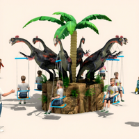 Parc d'attraction pour enfants, thème dinosaure, Mini chaise pivotante volante, parc d'attraction pour enfants