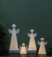 Poupées d'ange de Noël en céramique pour la décoration de Noël