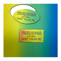 Patch en similicuir en similicuir avec impression par sublimation pour gravure